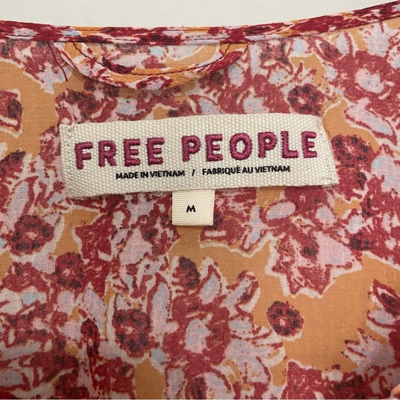 FREE PEOPLE Lorraine Tiered Kimono Top Size Medium - Picture 7 of 9